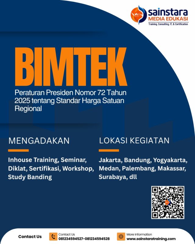 Bimtek Perpres No.72 Tahun 2025 Harga Satuan Regional (SHSR)