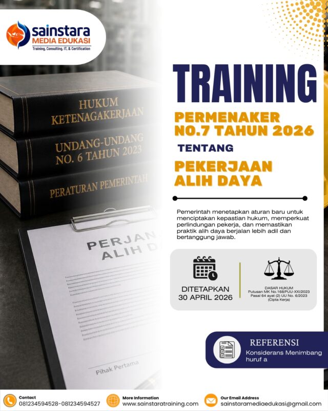 Pelatihan Update Permenaker No.7 Tahun 2026 Tentang Pekerjaan Alih Daya